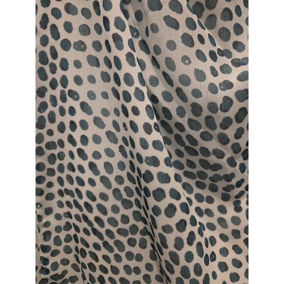 Elle Zeitoune Women's Green Polka Dot Satin Maxi Dress Size M 340 MSRP - Picture 3 of 11